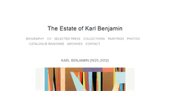 Desktop Screenshot of karlbenjamin.com